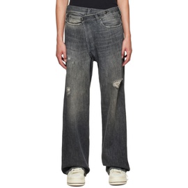 알썰틴 R13 Black Crossover Jeans 222021M186005