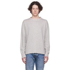 알썰틴 R13 Gray Vintage Sweatshirt 222021M204002