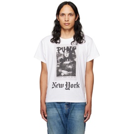 알썰틴 R13 White Punk NYC Boy T-Shirt 222021M213004