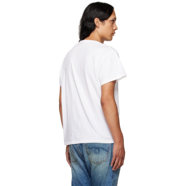  알썰틴 R13 White Punk NYC Boy T-Shirt 222021M213004