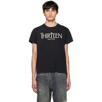 알썰틴 R13 Black Thirteen Gothic T-Shirt 222021M213005