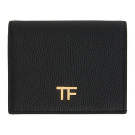 톰포드 TOM FORD Black Mini Leather Wallet 222076F040001