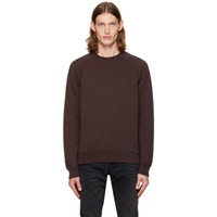 톰포드 TOM FORD Brown Garment Dyed Sweatshirt 222076M204002