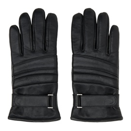 휴고 Hugo Black Leather Gloves 222084M135000