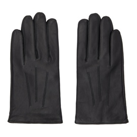 휴고 Hugo Black Lambskin Gloves 222084M135003