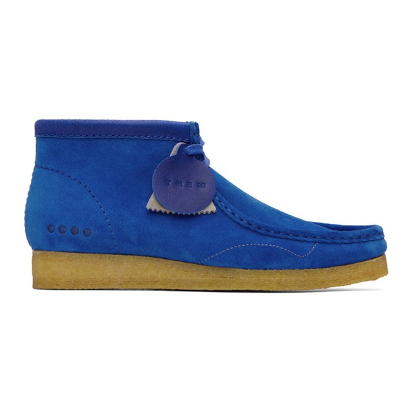 클락스 클락스 오리지널 Clarks Originals SSENSE Exclusive Blue Them Skates 에디트 Edition Wallabee Boots 222094F113000