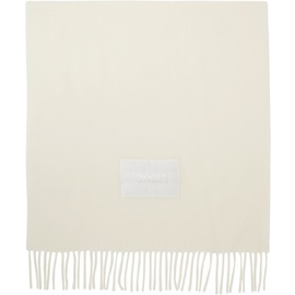 몽클레어 Moncler White Wool Scarf 222111F028002