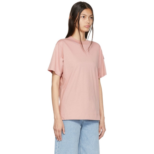 몽클레어 몽클레어 Moncler Pink Cotton T-Shirt 222111F110019
