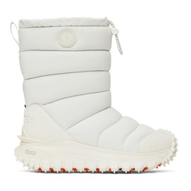 몽클레어 Moncler White Apres Trail High Snow Boots 222111F114004