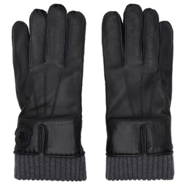 몽클레어 Moncler Black Leather Gloves 222111M135000