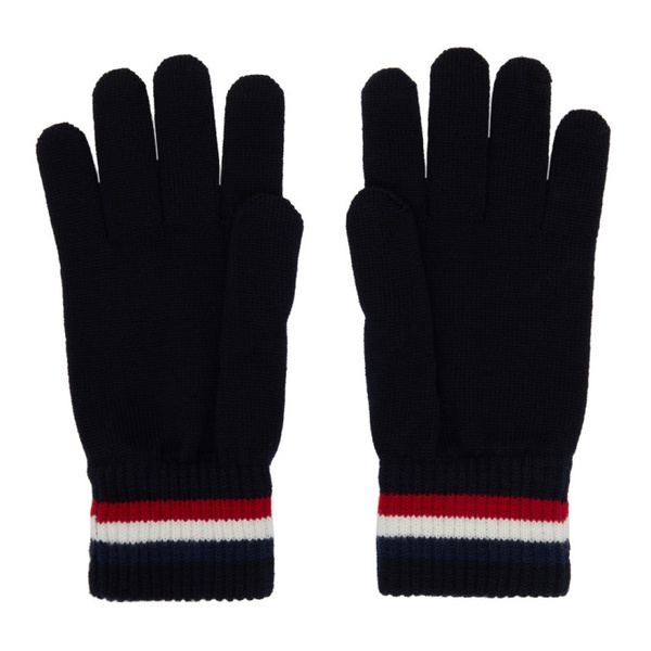 몽클레어 몽클레어 Moncler Navy Wool Gloves 222111M135004