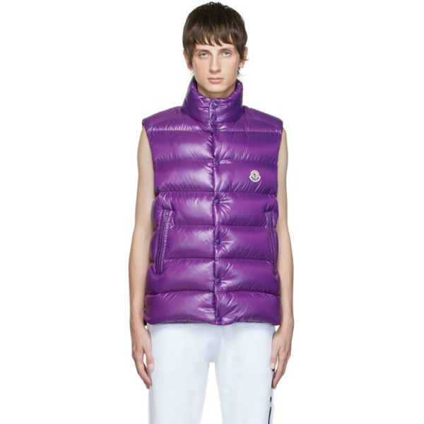 몽클레어 몽클레어 Moncler Purple Tibb Down Vest 222111M178009
