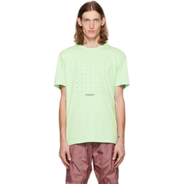 몽클레어 Moncler Green Graphic Motif T-Shirt 222111M213043