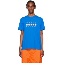 몽클레어 Moncler Blue Embroidered T-Shirt 222111M213045