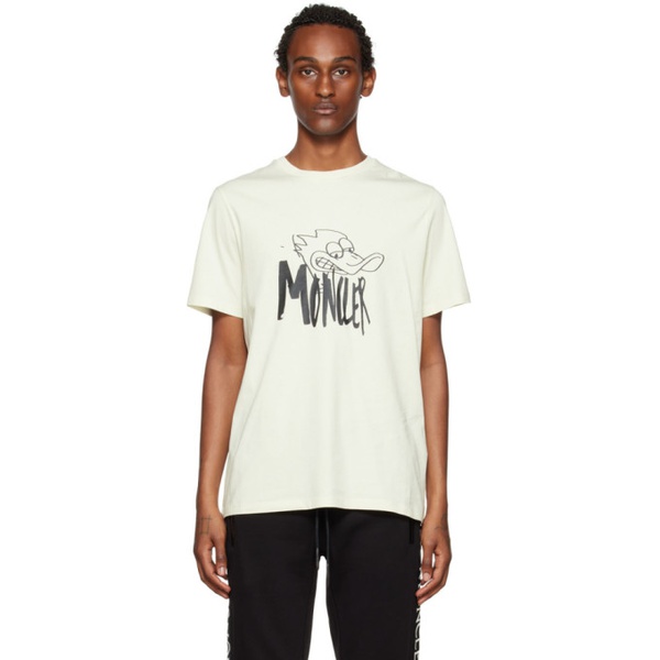 몽클레어 몽클레어 Moncler 오프화이트 Off-White Graphic Print T-Shirt 222111M213046