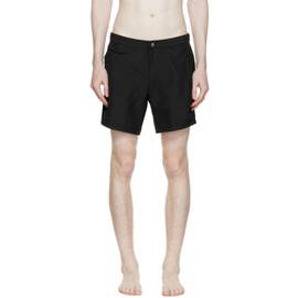 선스펠 Sunspel Black Tailored Swim Shorts 222128M213030