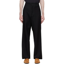 ZEGNA Black Compact Trousers 222142M191021