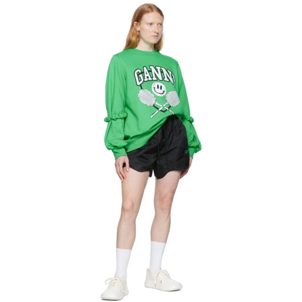  가니 GANNI SSENSE Exclusive Green Sweatshirt 222144F098000