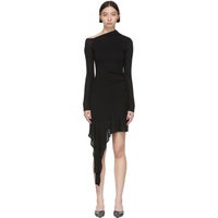 핼무트랭 Helmut Lang Black Viscose Mini Dress 222154F052002
