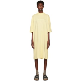 피어오브갓 Fear of God 에센셜 ESSENTIALS Yellow Short Sleeve Minidress 222161F052012
