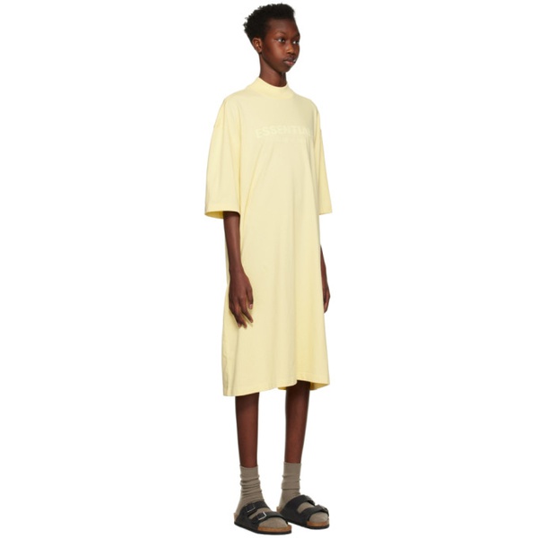  피어오브갓 Fear of God 에센셜 ESSENTIALS Yellow Short Sleeve Minidress 222161F052012