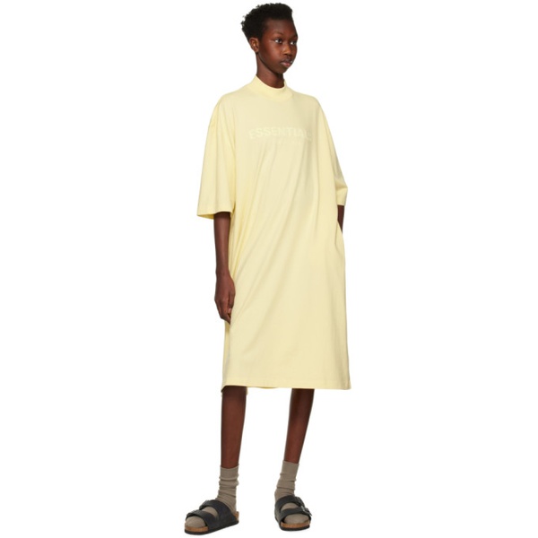  피어오브갓 Fear of God 에센셜 ESSENTIALS Yellow Short Sleeve Minidress 222161F052012