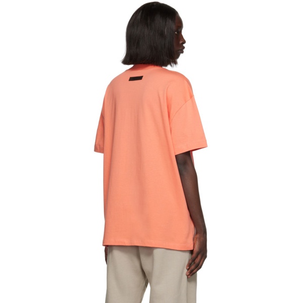  피어오브갓 Fear of God 에센셜 ESSENTIALS Pink Cotton T-Shirt 222161F110012