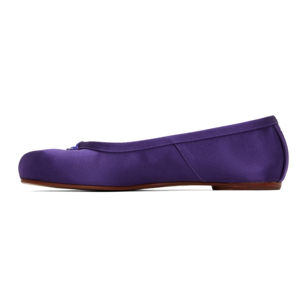 메종마르지엘라 메종마르지엘라 Maison Margiela Purple Tabi Ballerina Flats 222168F118015