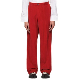 메종마르지엘라 Maison Margiela Red Belt Loops Trousers 222168M191015
