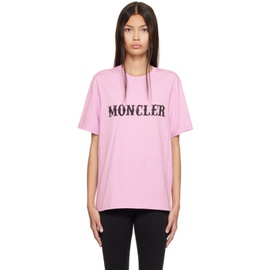몽클레어 Moncler Genius 7 Moncler FRGMT Hiroshi Fujiwara Pink Printed T-Shirt 222171F110005