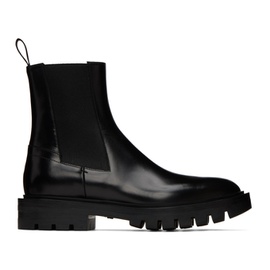Santoni Black Fern Chelsea Boots 222178F113009