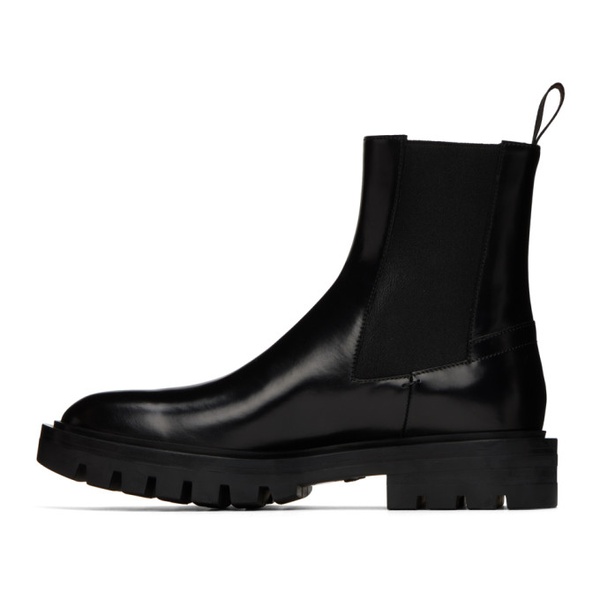  Santoni Black Fern Chelsea Boots 222178F113009