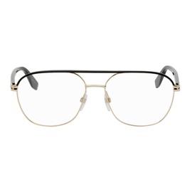 마크 제이콥스 Marc Jacobs Gold & Black Aviator Glasses 222190F004013