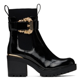 베르사체 진 꾸뛰르 베르사체 Versace Jeans Couture Black Mia Buckle Ankle Boots 222202F113014