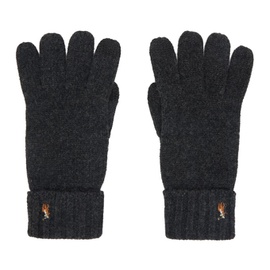 폴로 랄프 로렌 Polo Ralph Lauren Gray Embroidered Gloves 222213M135011