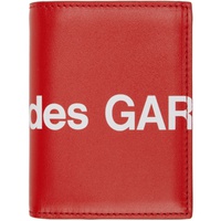 Comme des Garcons Wallets Red Huge Logo Bifold Wallet 222230F037000