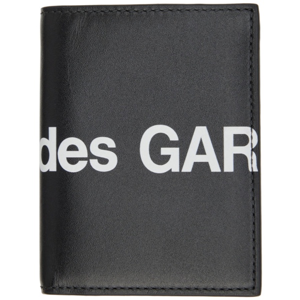  COMME des GARCONS WALLETS Black Huge Logo Card Holder 222230F037001