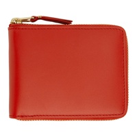 Comme des Garcons Wallets Orange Classic Leather Zip Wallet 222230F040001