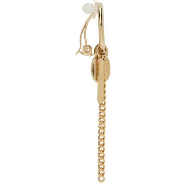  주스틴 클렁퀘 Justine Clenquet SSENSE Exclusive Gold Rita Clip-On Earrings 222235F022006