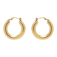 질샌더 Jil Sander Gold Classic Hoop Earrings 222249F022008