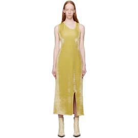 질샌더 Jil Sander Yellow Asymmetric Midi Dress 222249F054007