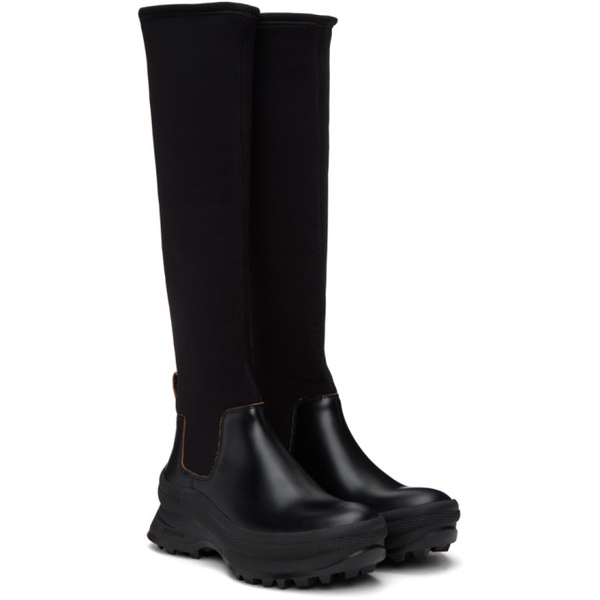 질샌더 질샌더 Jil Sander Black Leather Tall Boots 222249F115007