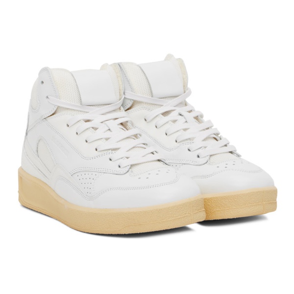질샌더 질샌더 Jil Sander White Leather High Top Sneakers 222249M236027