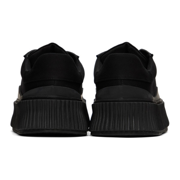 질샌더 질샌더 Jil Sander Black Canvas Platform Sneakers 222249M237004