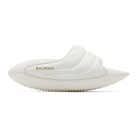 발망 Balmain White B-IT Sandals 222251F124001