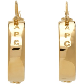 아페쎄 A.P.C. Gold Darwin Earrings 222252F022000