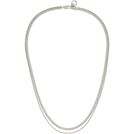 아페쎄 A.P.C. Silver Minimalist Necklace 222252F023002