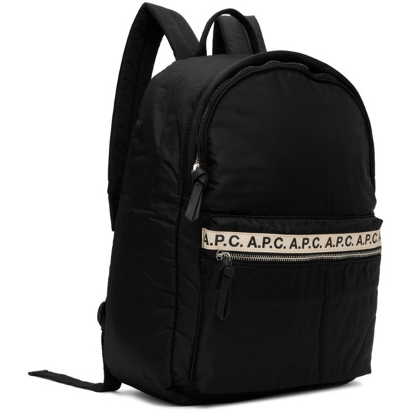  아페쎄 A.P.C. Black Marc Backpack 222252M166006