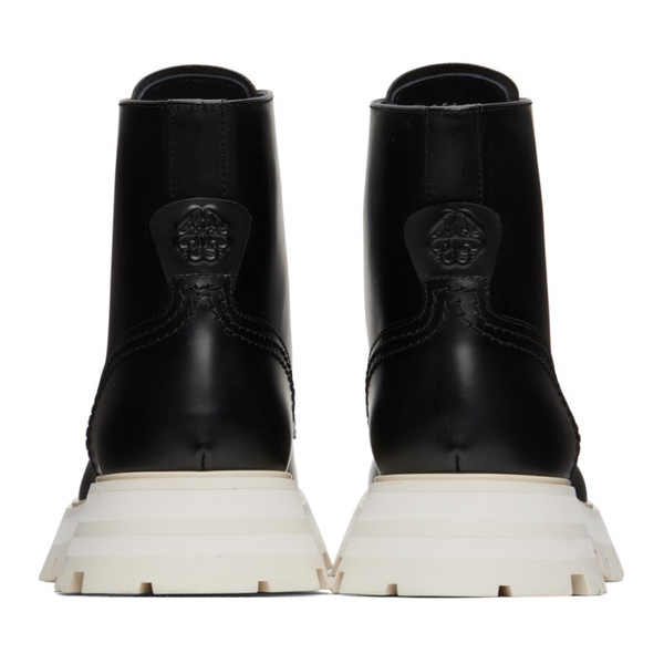 알렉산더 맥퀸 알렉산더맥퀸 Alexander McQueen Black Leather Boots 222259F113014
