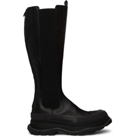 알렉산더맥퀸 Alexander McQueen Black Tread Slick Boots 222259F115002